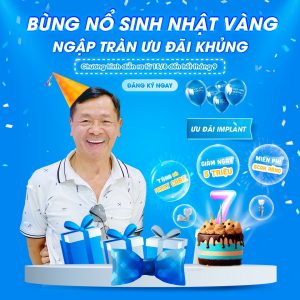 Ưu đãi Implant - Sinh nhật Nha khoa Việt Hàn