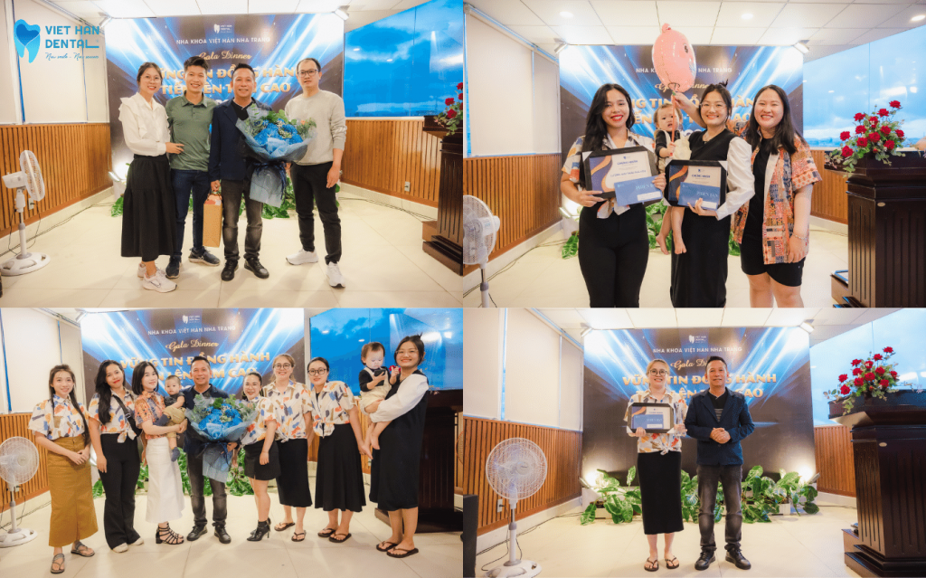 Nha khoa Việt Hàn tôn vinh và trao quà cho những thành viên xuất sắc