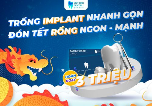 Trồng răng Timplant NHANH GỌN – Đón Tết Rồng NGON MẠNH cùng Nha khoa Việt Hàn