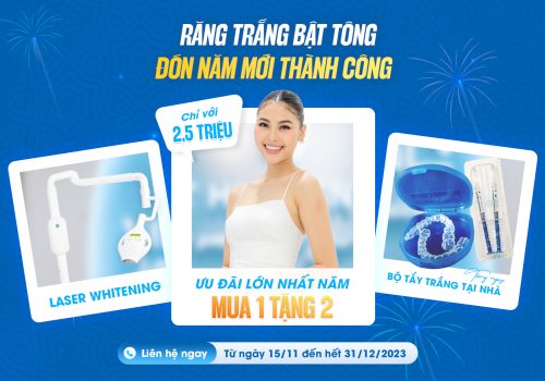 Combo tẩy trắng răng 3 trong 1 tại Nha khoa Việt Hàn