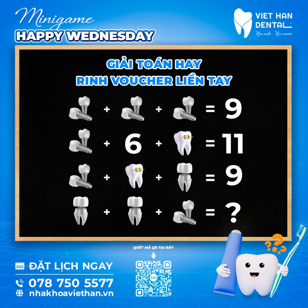 Minigame Happy Wednesday - Nha khoa Việt Hàn