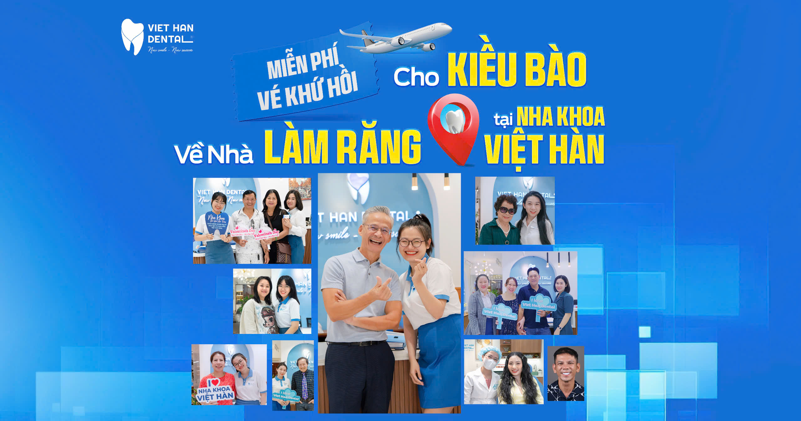 Ưu đãi hấp dẫn cho Kiều bào "Về nhà làm răng" – Miễn phí vé máy bay khứ hồi cho kiều bào