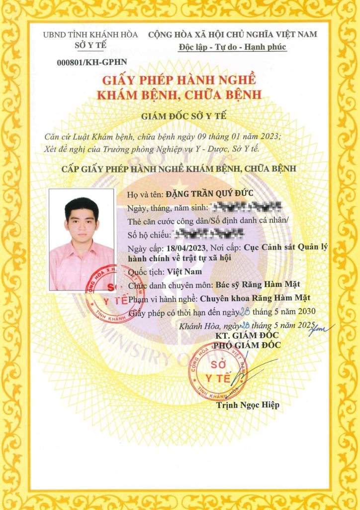 bằng cấp bắc sĩ Đức