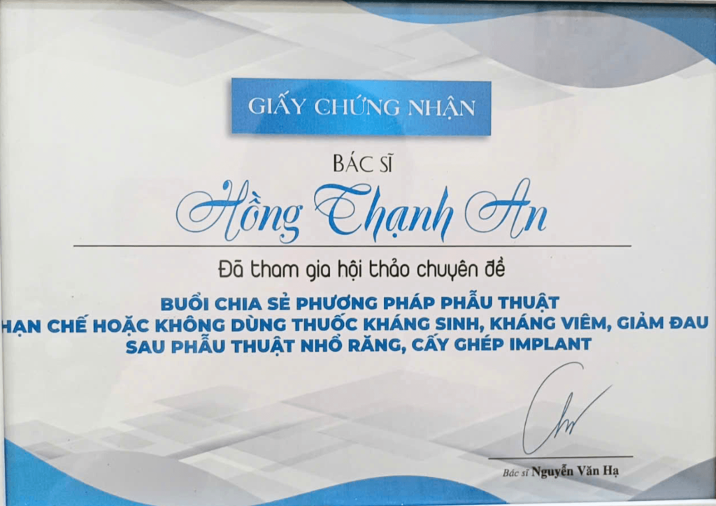 bằng cấp bác sĩ An
