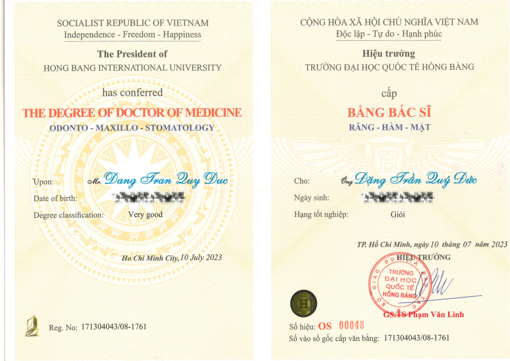 bằng cấp bắc sĩ Đức