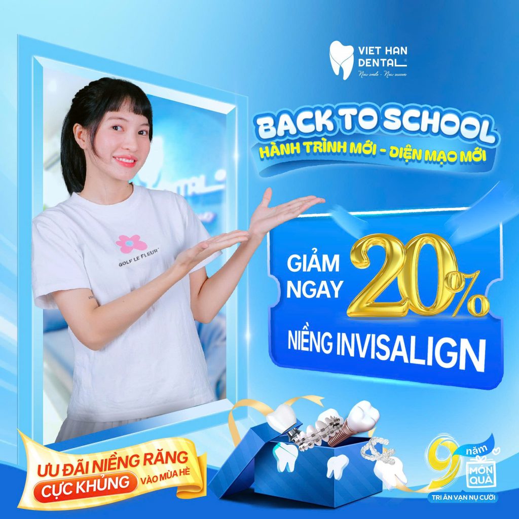 Giảm ngay 20% khi niềng răng Invisalign