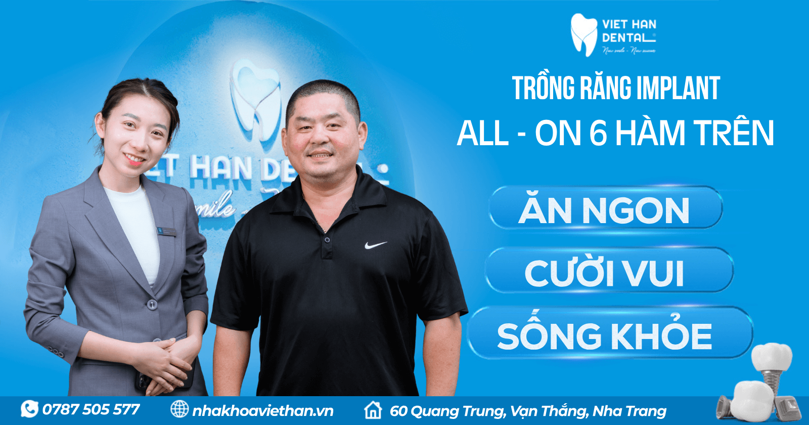Trồng Implant Hàm Trên