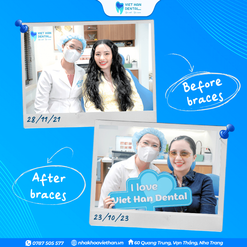 Ms. Oanh and Doctor Giang took a commemorative photo.