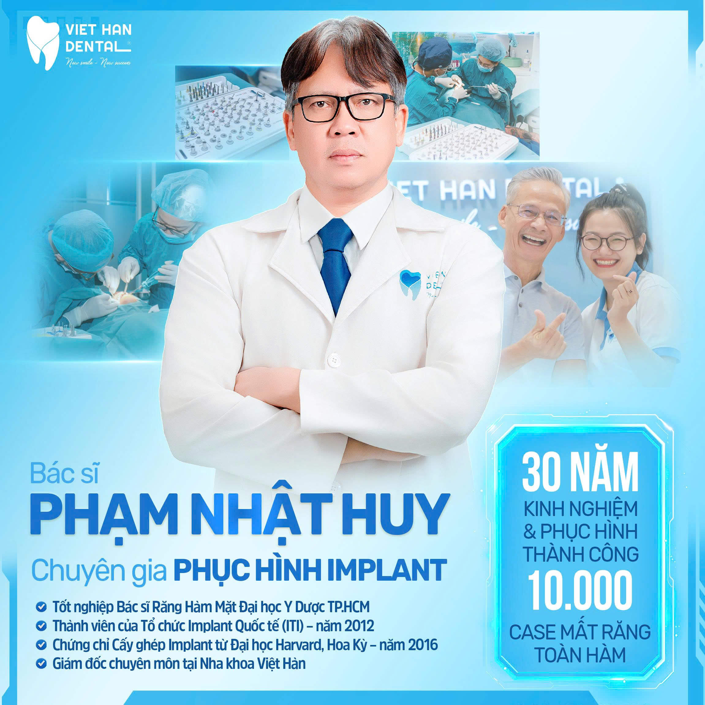 Bác sĩ Phạm Nhật Huy - Chuyên gia phục hình Implant