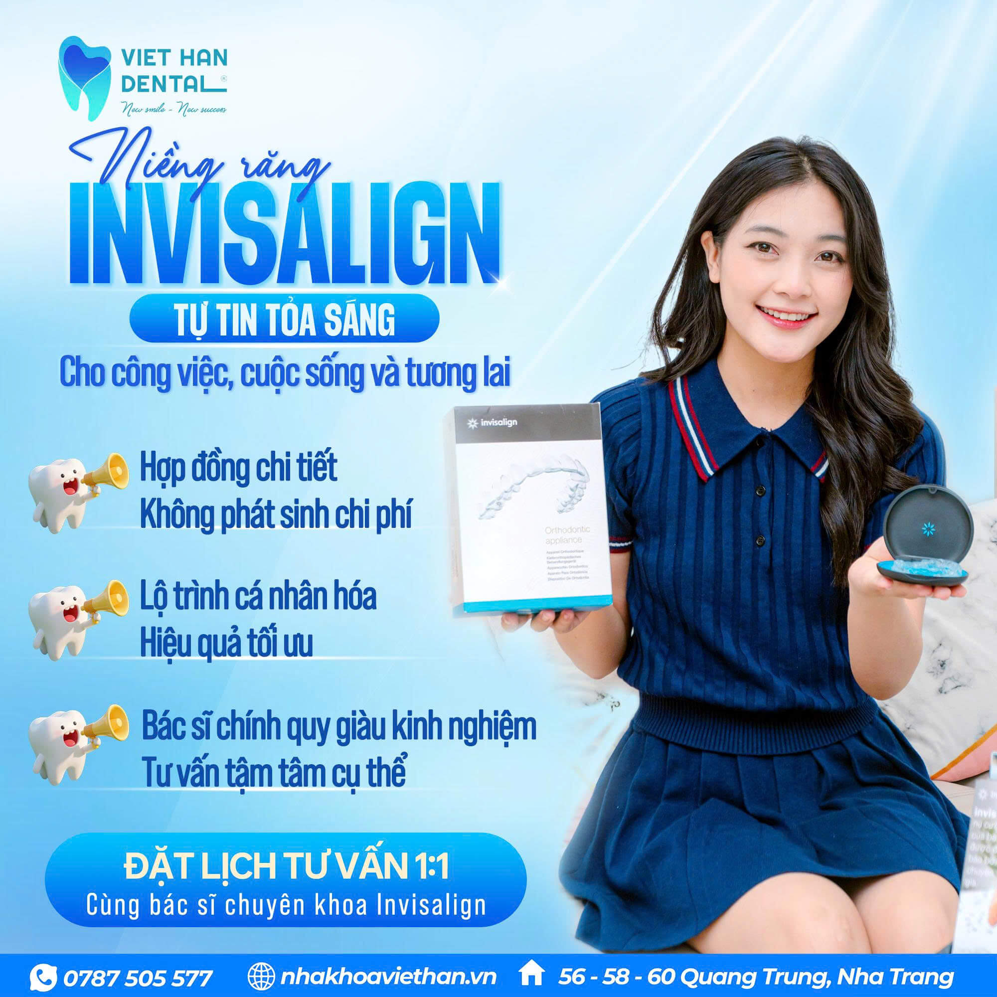 Niềng Răng Invisalign | Đầu tư nụ cười - Thăng hạng sự nghiệp