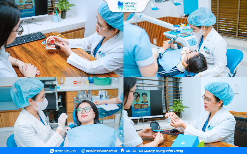 Bác sĩ niềng răng tại Nha khoa Việt Hàn luôn theo sát tiến trình điều trị của khách hàng