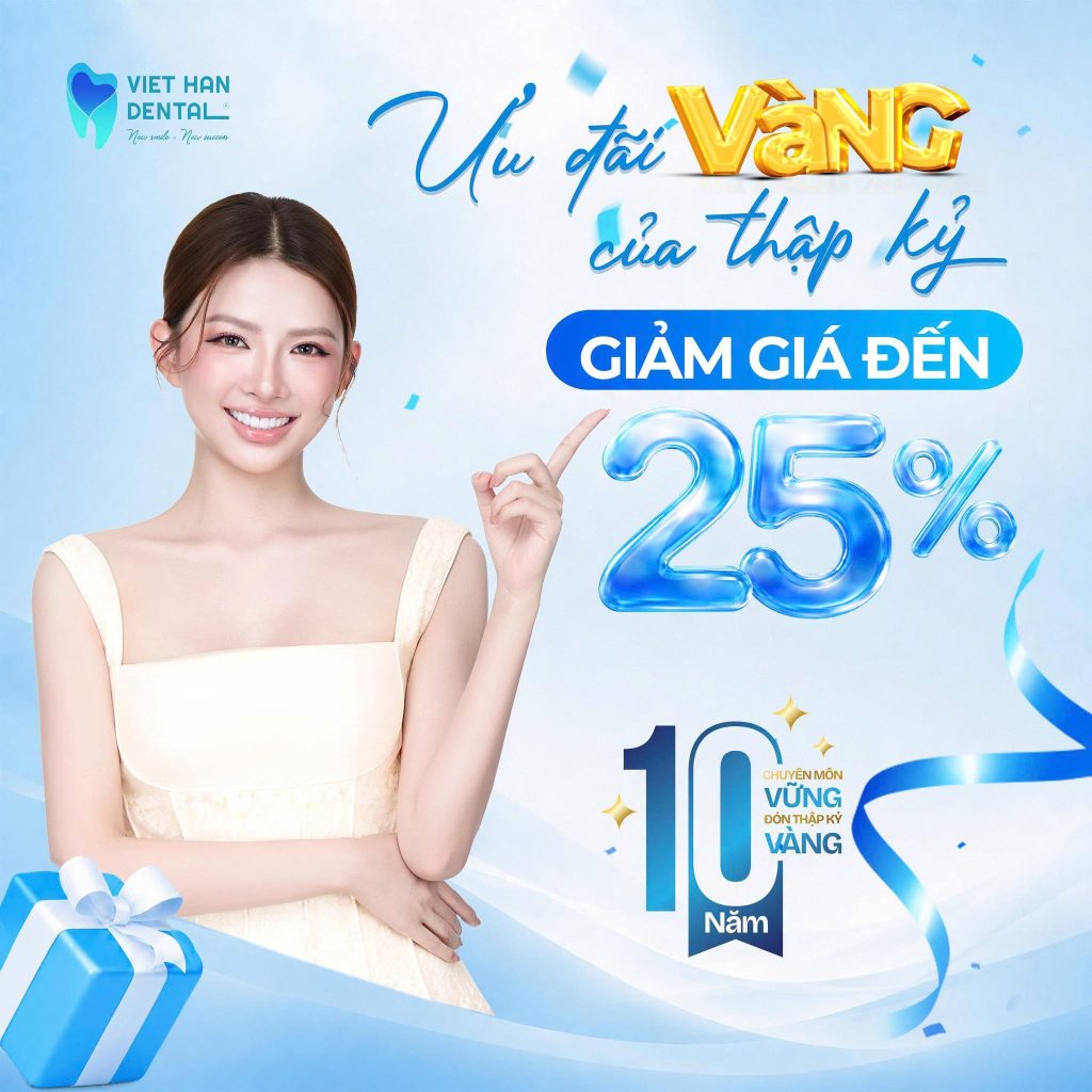 Giảm đến 25% chi phí răng sứ thẩm mỹ