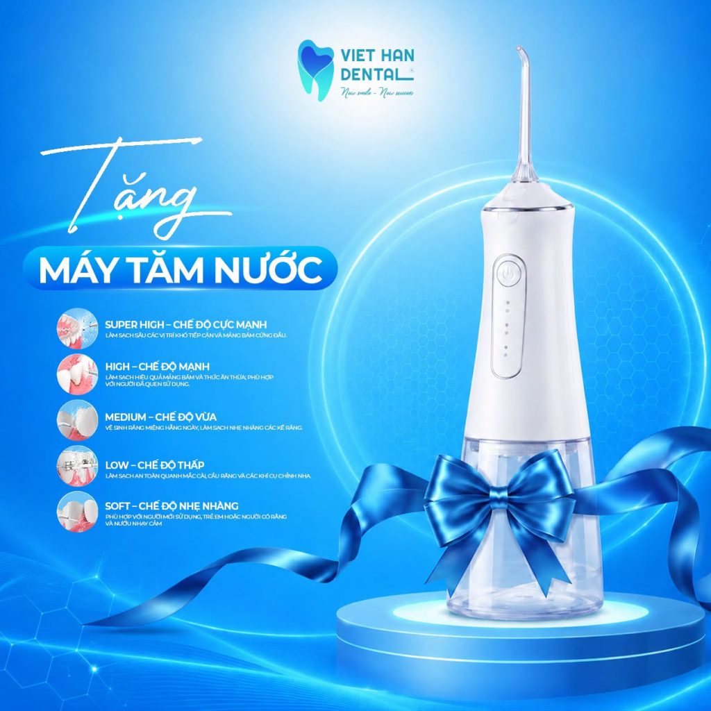 Tặng máy tăm nước