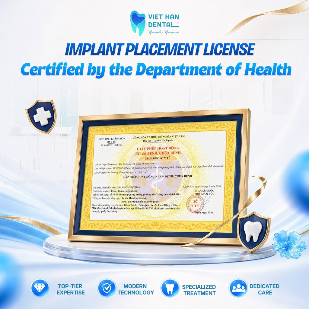 Licensed by the Department of Health to Perform Dental Implant Procedures
