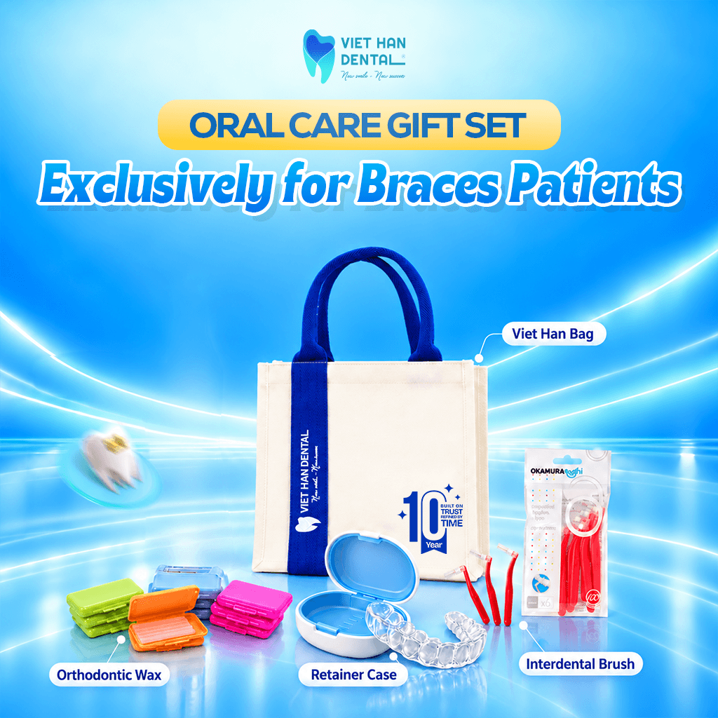 Complimentary gifts to support your oral care journey at Viet Han Dental Clinic