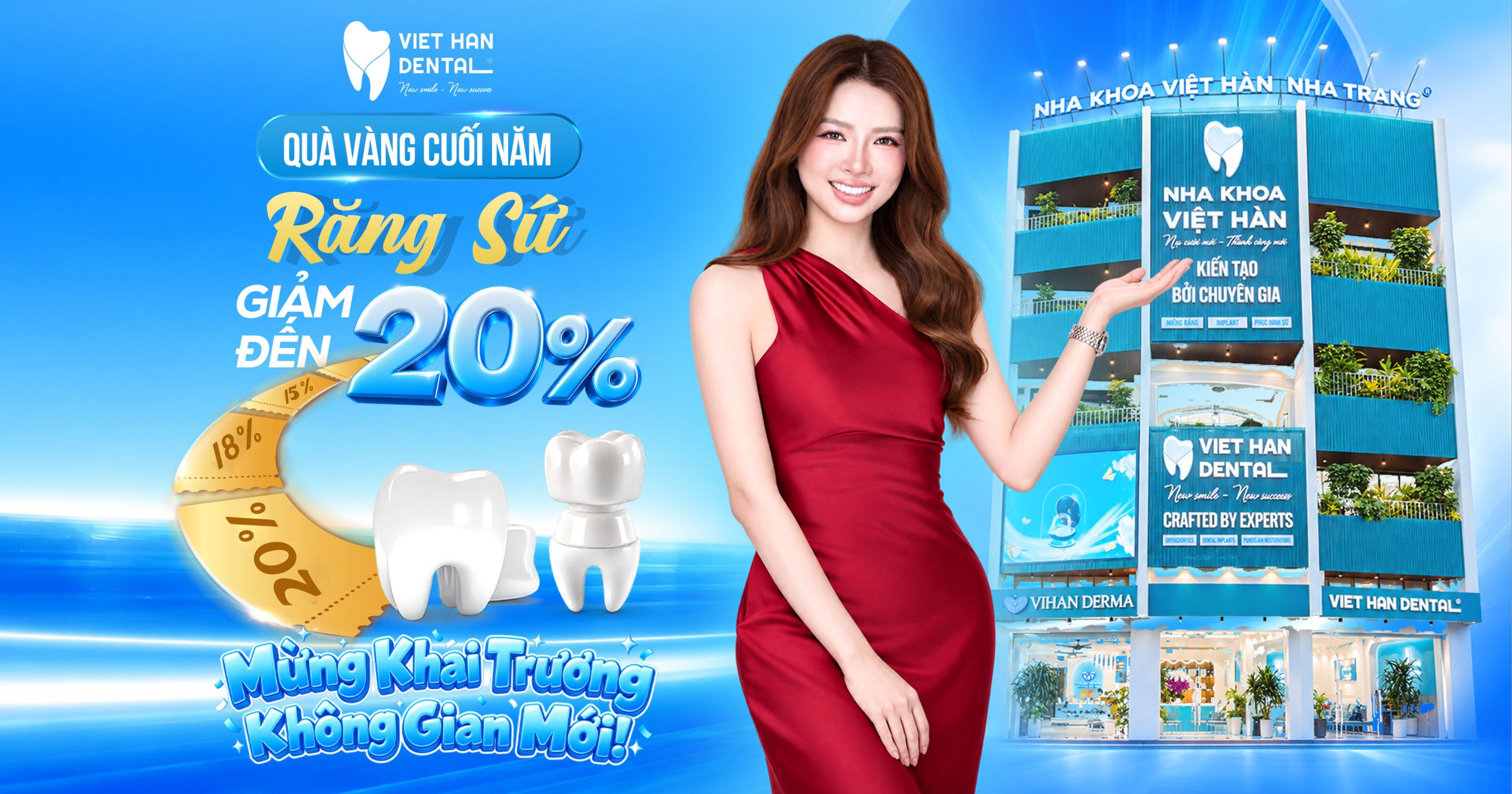 Ưu đãi dịch vụ Phục hình răng sứ tại Nha khoa Việt Hàn